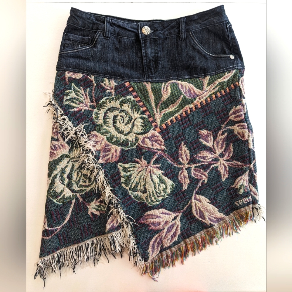 ROADRUNNER Reworked Denim Skirt